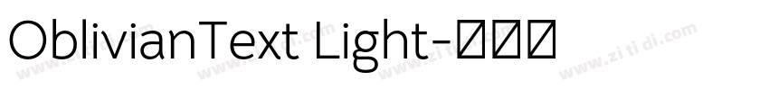 OblivianText Light字体转换 OblivianText Light字体转换